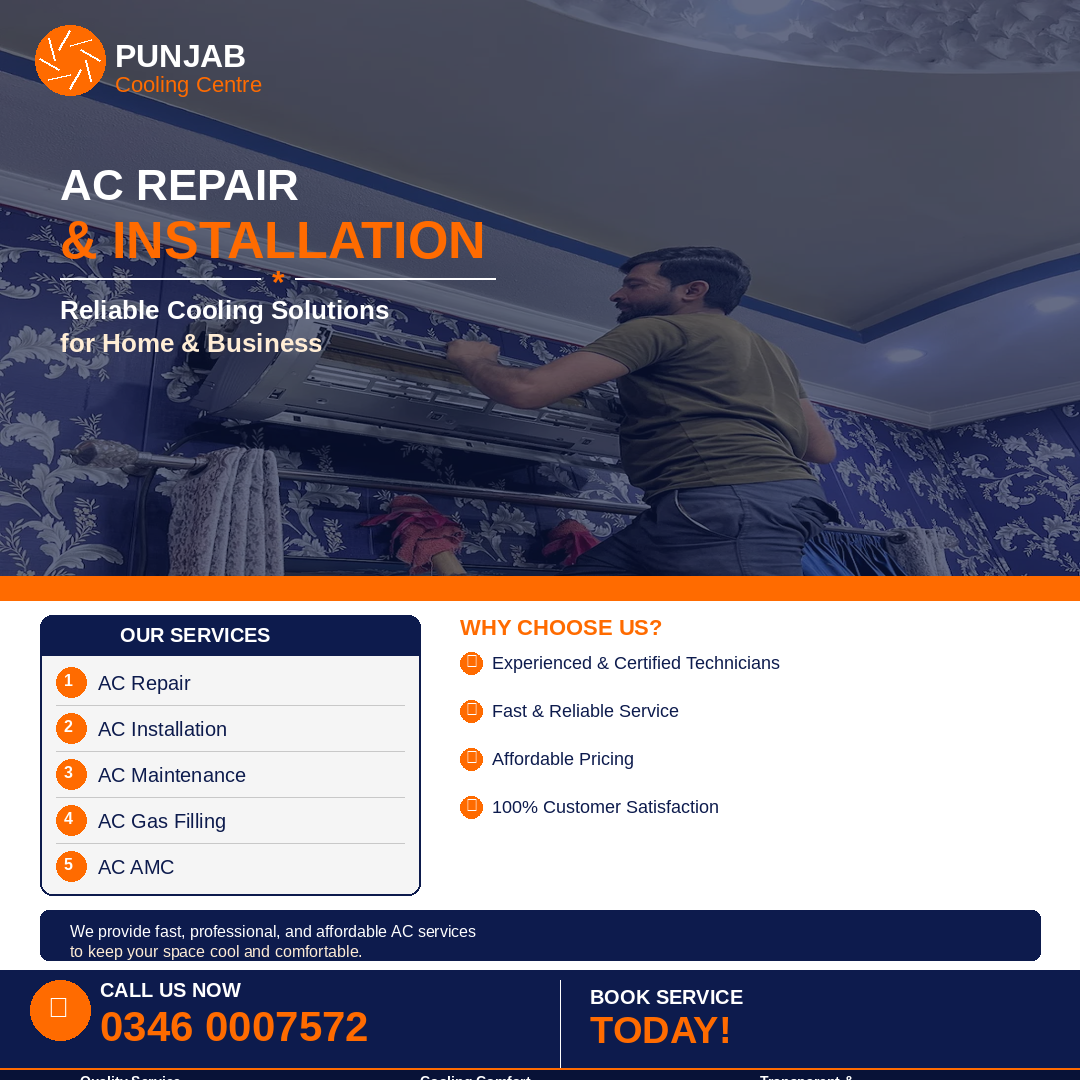 Punjab Cooling Centre – AC Repair Lahore
