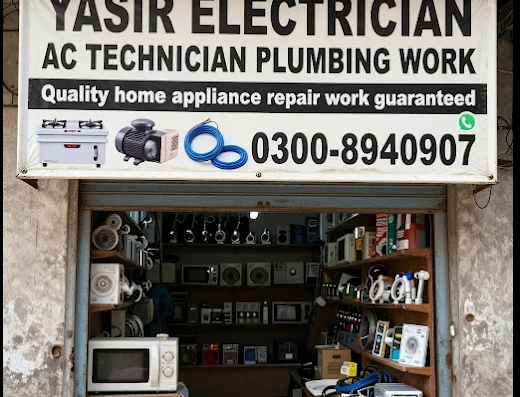 Yasir Electrician Ac technician plumbing work