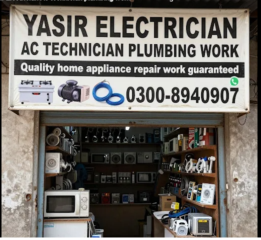 Yasir Electrician Ac technician plumbing work